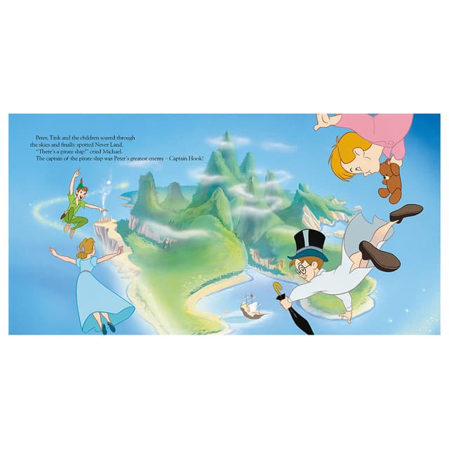 قصة أطفال بيتر بان باللغة الإنجليزية الخريف للنشر Disney Peter Pan Story Book