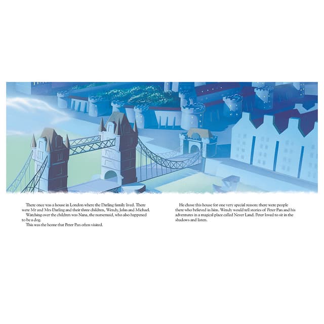 قصة أطفال بيتر بان باللغة الإنجليزية الخريف للنشر Disney Peter Pan Story Book