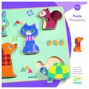 بازل خشبي - موستاشا - ديجيكو  Djeco - Wooden Puzzle - Moustacha