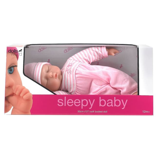 دمية سليبي بيبي الوردية دولز ورلد Dollsworld - Sleepy Baby