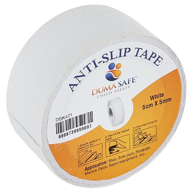 شريط لاصق مضاد للانزلاق 5 سم × 5 متر أبيض دوماسيف Dumasafe Anti Slip Tape 5cm x 5m White