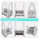 سلم اطفال بلاستيك 2 خطوة رمادي إيزي كيدز Eazy Kids 2 Step Stool