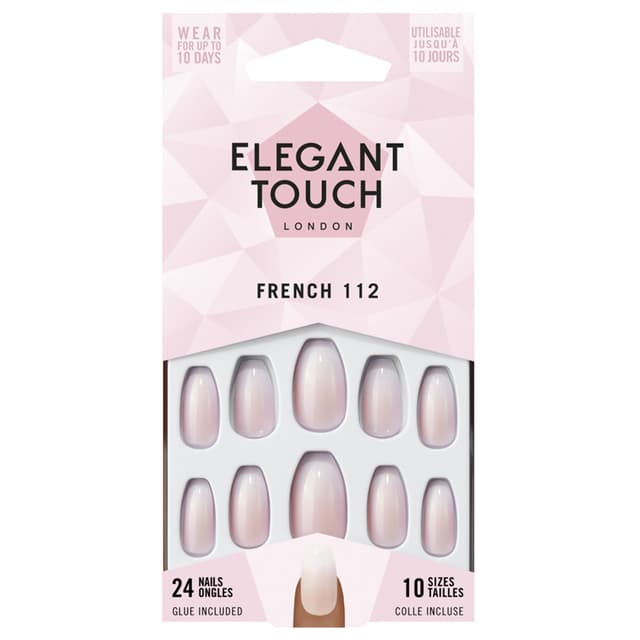 اظافر تركيب فرنسية ايليجنت تتش Elegant Touch - French 112 Nails