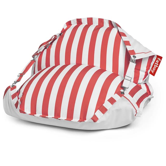 كرسي استرخاء مخطط بالابيض و الاحمر فاتبوي Fatboy Red and White Striped Relaxing Chair