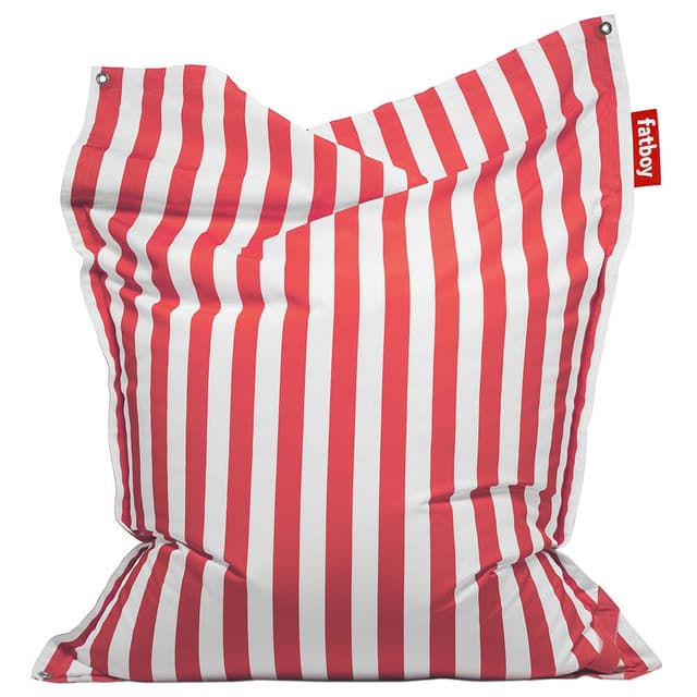 كرسي استرخاء مخطط بالابيض و الاحمر فاتبوي Fatboy Red and White Striped Relaxing Chair