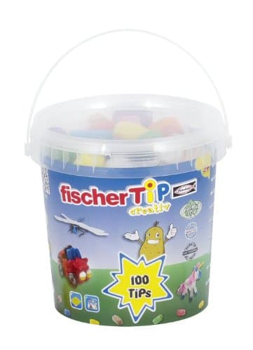 العاب تعليمية للاطفال على شكل دلو 100 قطعة من فيشر تيب Fisher Tip 100