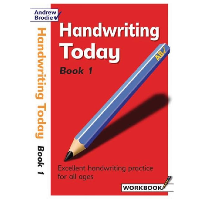 كتاب تعليمي للاطفال خط اليد اليوم الكتاب الأول Handwriting Today: Book 1
