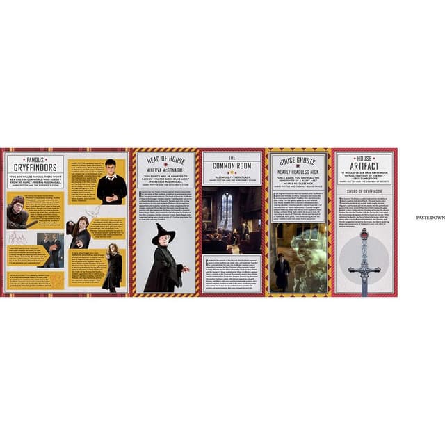 كتاب تفاعلي "سحر منزل جريفندور" في سلسلة هاري بوتر صفحات قابلة للطي مع مقتنيات ورسومات سحرية من تايتان بوكس Harry Potter: Gryffindor Magic