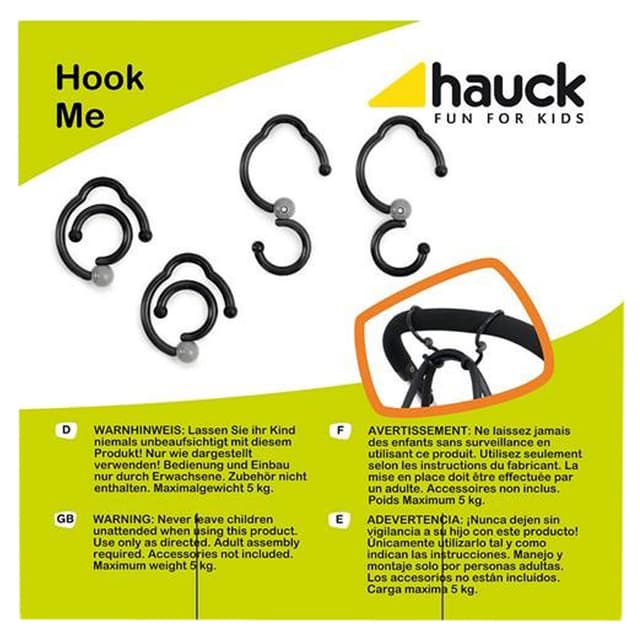 سنارة  للعربة لأطفال هاوك Hauck Hook Me
