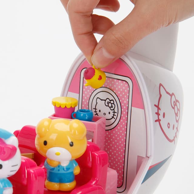 طقم لعبة هالو كيتي - طائرة نفاثة للأطفال مع شخصيات هالو كيتي Hello Kitty - Jet Plane Playset
