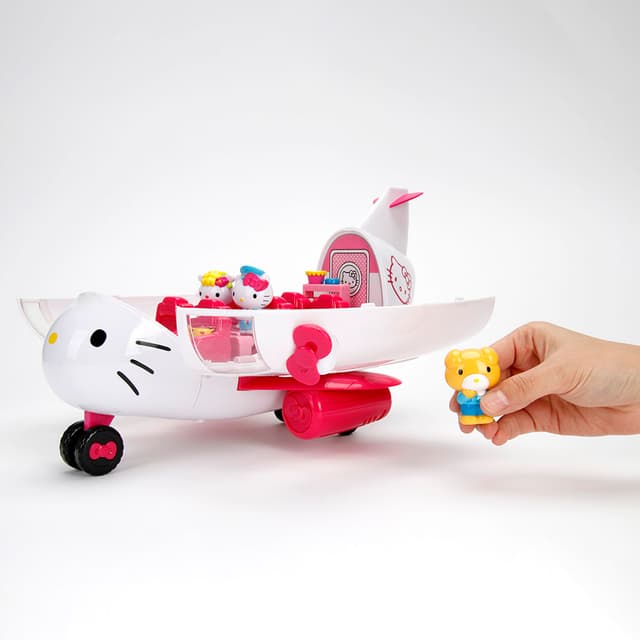 طقم لعبة هالو كيتي - طائرة نفاثة للأطفال مع شخصيات هالو كيتي Hello Kitty - Jet Plane Playset
