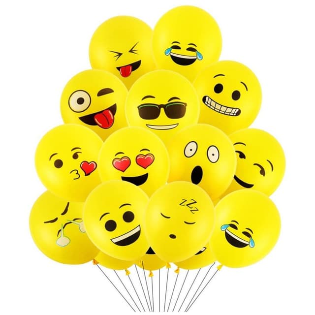 بالونات ايموجي 25 قطعة هايلاند Highland Emoji Balloons 25pcs
