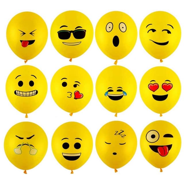 بالونات ايموجي 25 قطعة هايلاند Highland Emoji Balloons 25pcs