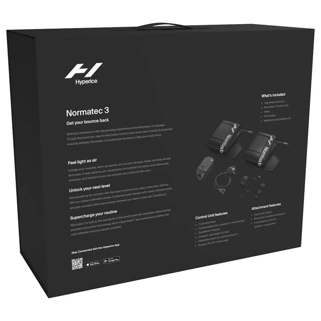جهاز نورماتيك 3 للتعافي العضلي من هايبريس Hyperice - Normatec 3 - Black
