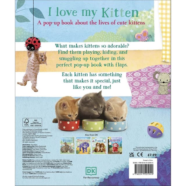 كتاب أنا أحب قطتي آي لوف ماي كيتن I Love My Kitten
