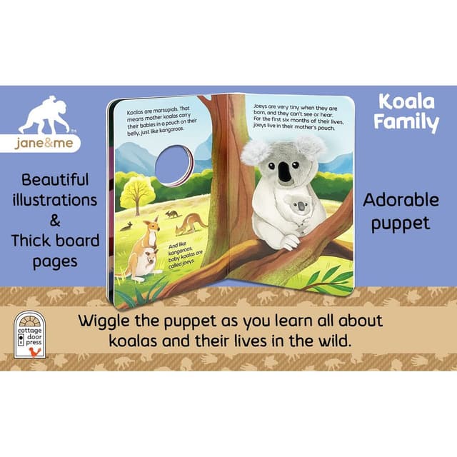 كتاب مصور للاطفال عن حيوان الكوالا " جين وأنا: عائلة الكوالا" من دار نشر كوتاج بريسJane & Me: Koala Family
