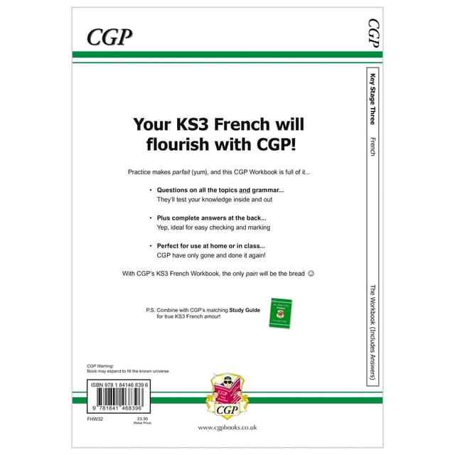 KS3 French Workbook With Answers
