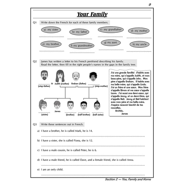KS3 French Workbook With Answers
