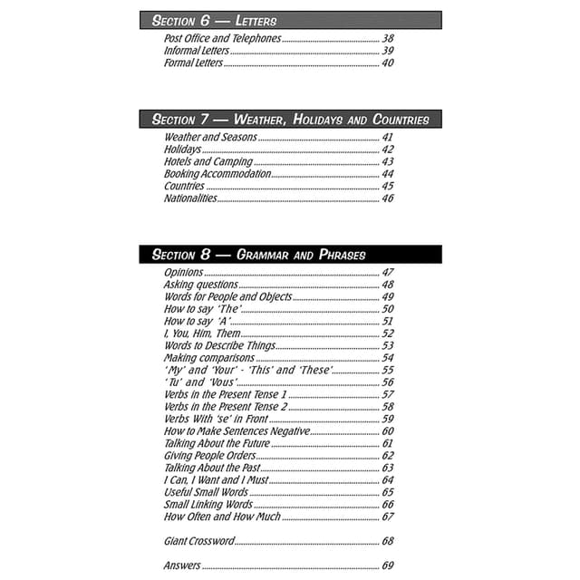 KS3 French Workbook With Answers