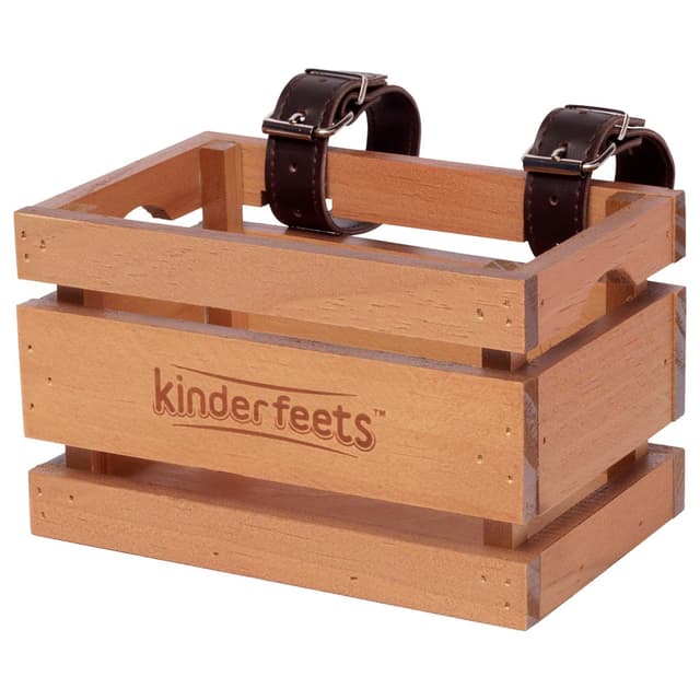 سلة دراجة هوائية للأطفال خشب كيندر فيتس Kinderfeets Crate Bike Basket