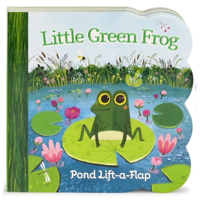 كتاب مصور للاطفال عن الضفادع "الضفدع الأخضر الصغير" من دار نشر كوتاج دور Little Green Frog