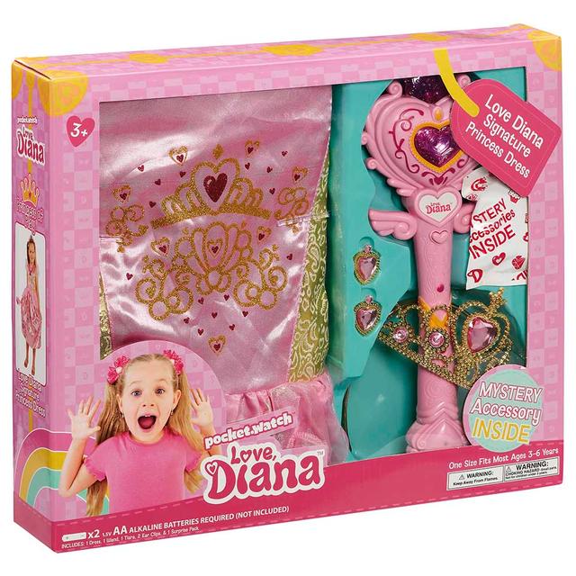 فستان الأميرات للأطفال من عمر 3 إلى 6 سنوات لوف ديانا Love Diana Signature Princess Dress Up Set - SW1hZ2U6MjU5NzkzMg==