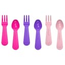 طقم الشوكة والملعقة الوردي من لانش بانش Lunch Punch - Fork & Spoon Set – Pink