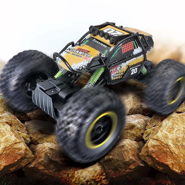 سيارة ريموت للأطفال دفع رباعي مع نظام تعليق أمامي وخلفي مايستو Maisto Rock Crawler Pro Series