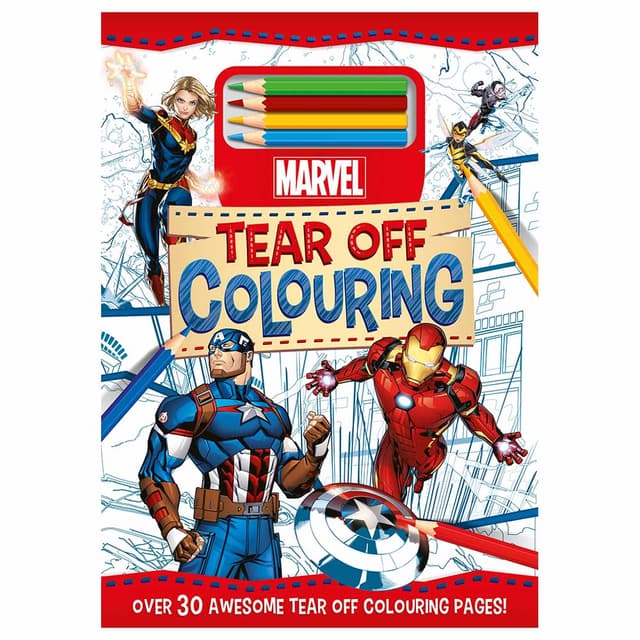 كتاب التلوين للأطفال مارفل الخريف للنشر Marvel Tear Off Colouring