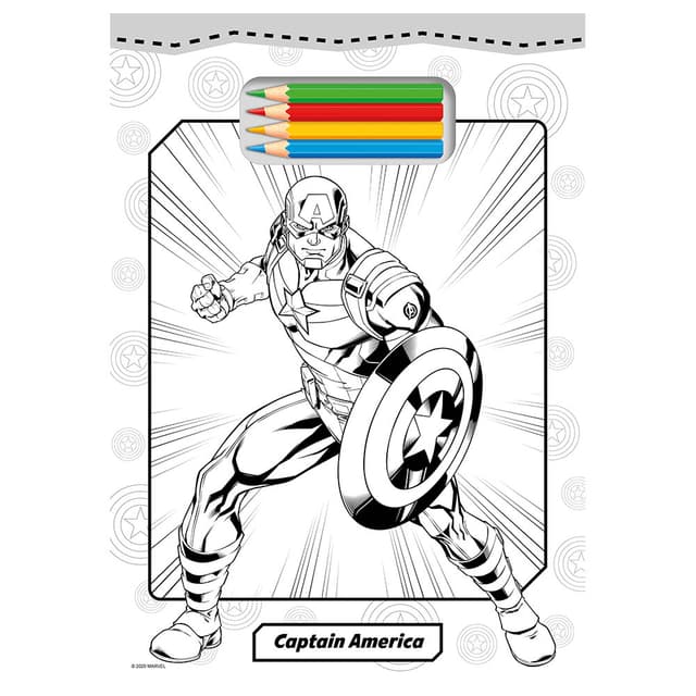 كتاب التلوين للأطفال مارفل الخريف للنشر Marvel Tear Off Colouring