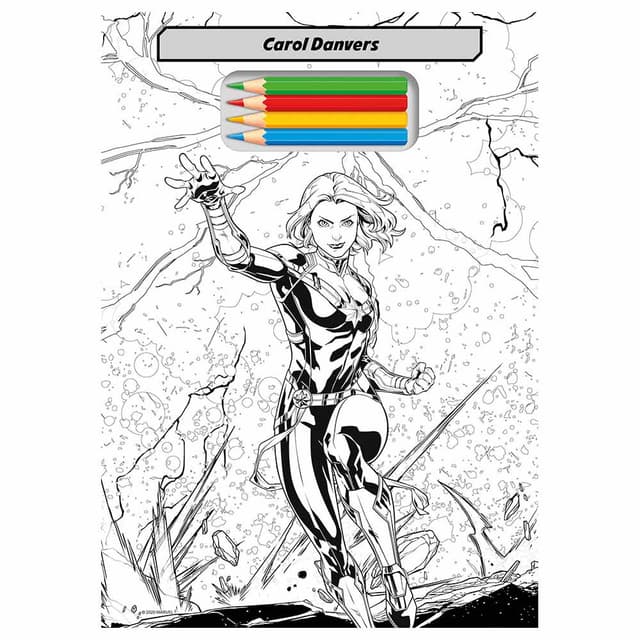 كتاب التلوين للأطفال مارفل الخريف للنشر Marvel Tear Off Colouring
