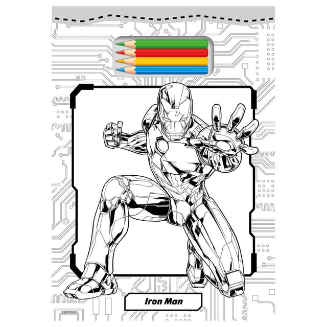 كتاب التلوين للأطفال مارفل الخريف للنشر Marvel Tear Off Colouring