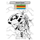 كتاب التلوين للأطفال مارفل الخريف للنشر Marvel Tear Off Colouring