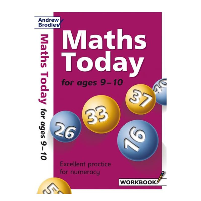 كتاب تعليمي للأطفال الضرب اليوم للمؤلف أندور برودي  Maths Today 9-10