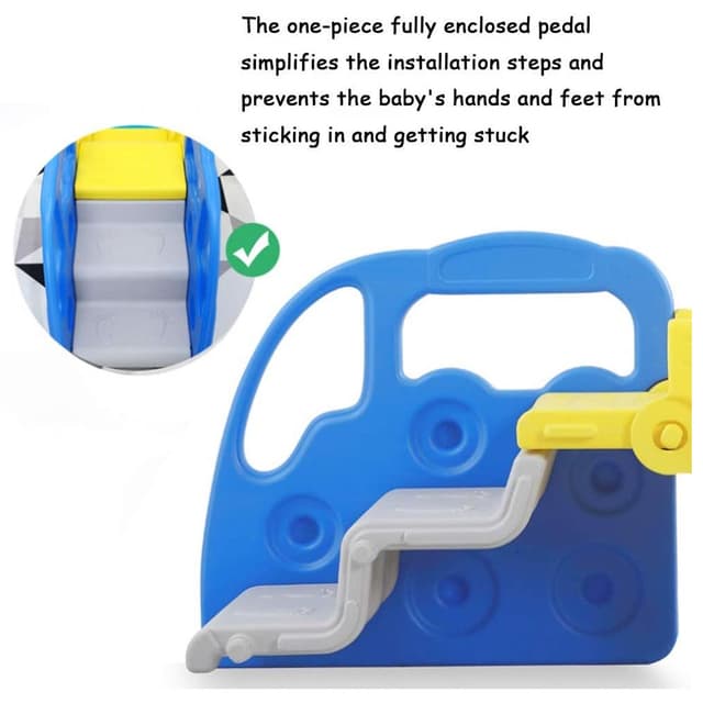 زحليقة اطفال على شكل حافلة باللون الأزرق من ميجاستار Megastar - Jolly Bus Slide - Blue