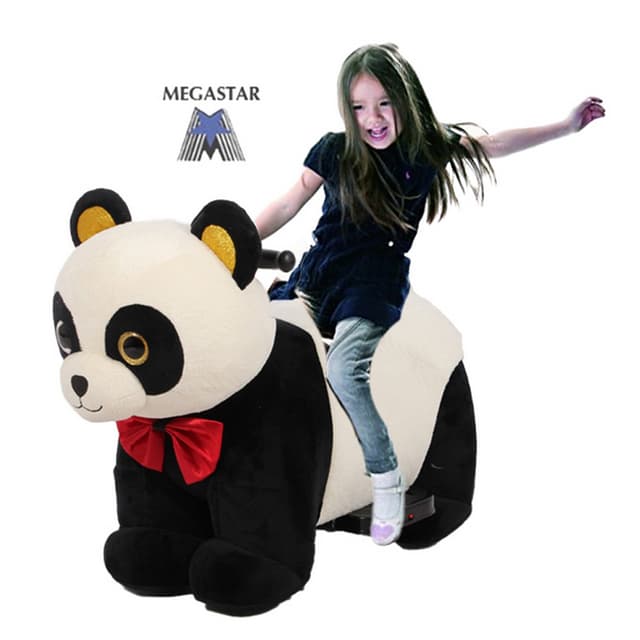 Order Megastar - Ride-on 6V Plush Panda Bear Now! | Jomla.ae