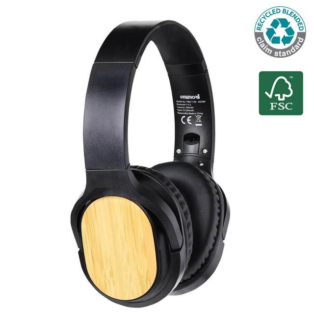 سماعة رأس ببطارية بسعة 200 ميللي أمبير ميموري Memorii - Adorf Change Collection Recycled Bluetooth Headphone - SW1hZ2U6MjE4OTAzMQ==