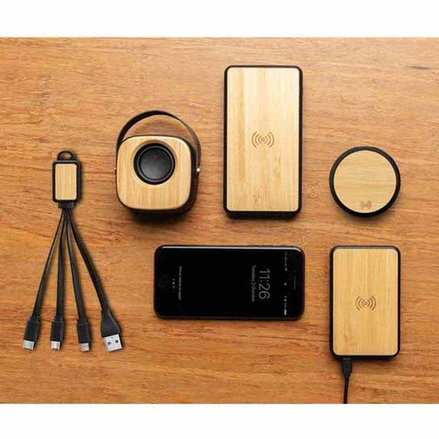 مكبر صوت ببطارية بسعة 500 مللي أمبير ميموري Memorii - Eslov Bamboo Bluetooth Speaker - SW1hZ2U6MjE4ODkxNg==