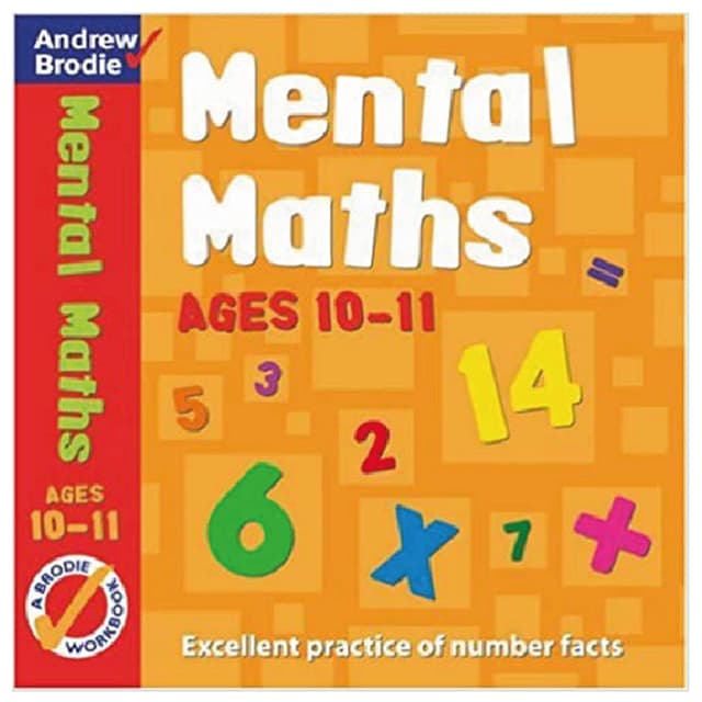 كتاب تعليمي للأطفال من عمر 10 إلى 11 الرياضيات العقلية Mental Maths For Ages 10-11