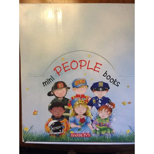 مجموعة كتب شخصيات صغيرة مكونة من 18 كتاب للأطفال Mini People 18 Display Book