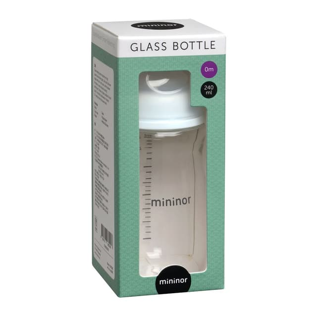 Mininor - Glass Bottle - 240ml - White