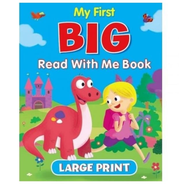 كتابي لتعليم القراءة للاطفال بطبعة كبيرة مع غلاف عازل My Big Read With Me Book