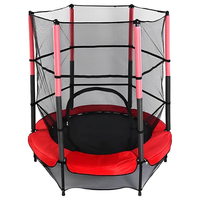 ترامبولين للاطفال 4 قدم أسود وأحمر ميتس Myts Round Trampoline 4ft