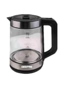 غلاية ماء 1.7 لتر 2200 واط زجاج شفاف جيباس Geepas Electric Glass Kettle 1.7 L 2200 W