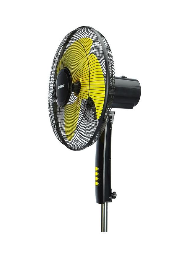 Geepas 16 Inch High Speed Pedestal Fan With 3 Blades And 3 Speed Variants 130.0 W Black , Yellow - SW1hZ2U6MjEwOTUxNA==