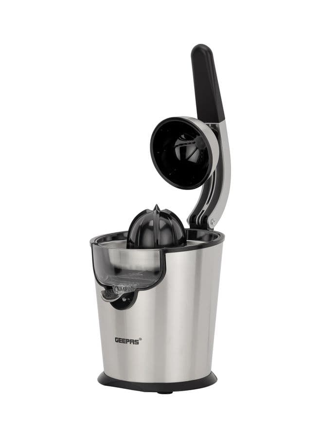 عصارة البرتقال ستانلس ستيل 300 واط فضي جيباس Geepas Stainless Steel Citrus Juicer With Aluminum Die Casting Handle 300.0 W
