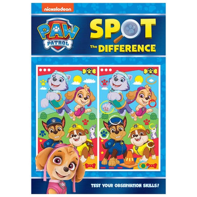 كتاب اختلاف الصور باو باترول Paw Patrol Spot The Difference