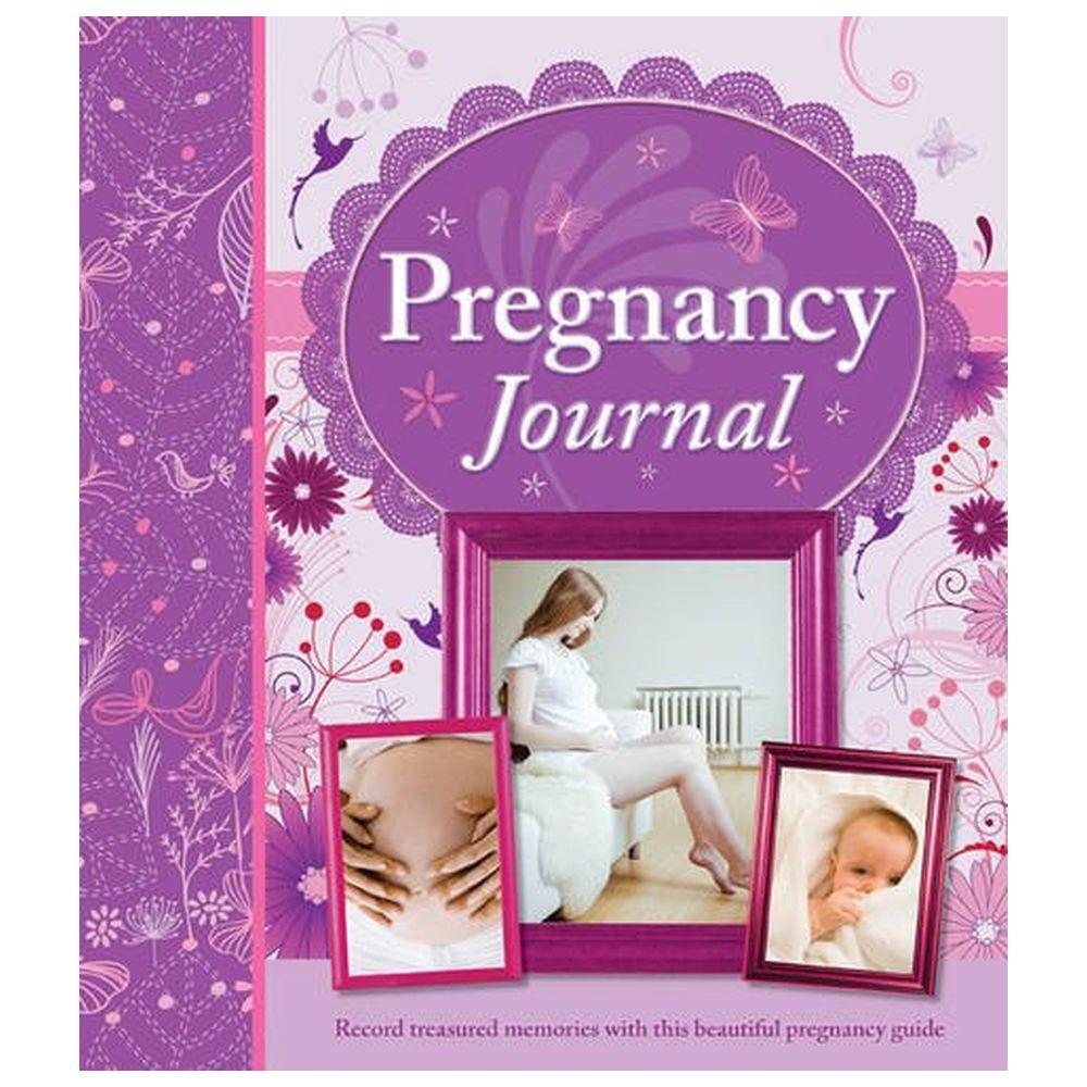 كتاب لتسجيل ذكريات الحمل مع إرشادات باللغة الإنجليزية من بونيه للنشر Pregnancy Journal