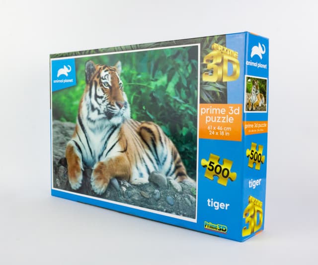 Prime3D - Tiger 3D Puzzle - 500 Pcs