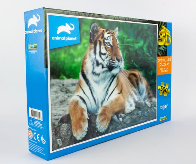 Prime3D - Tiger 3D Puzzle - 500 Pcs